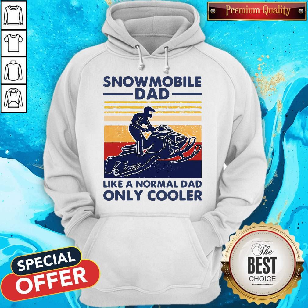 Snowmobile Dad Like A Normal Dad Only Cooler Vintage Shirt