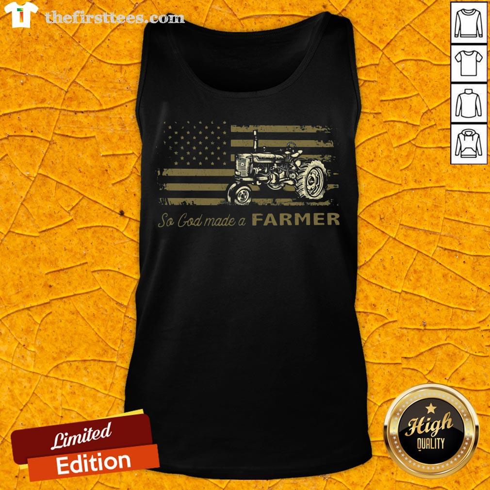 So God Made A Farmer American Flag Shirt