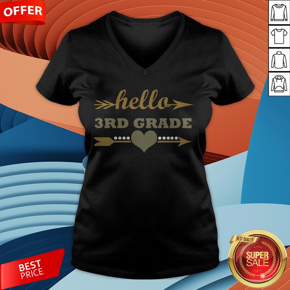 So Hello 3rd Grade Teacher Kids Back To School Gift Third Shirt