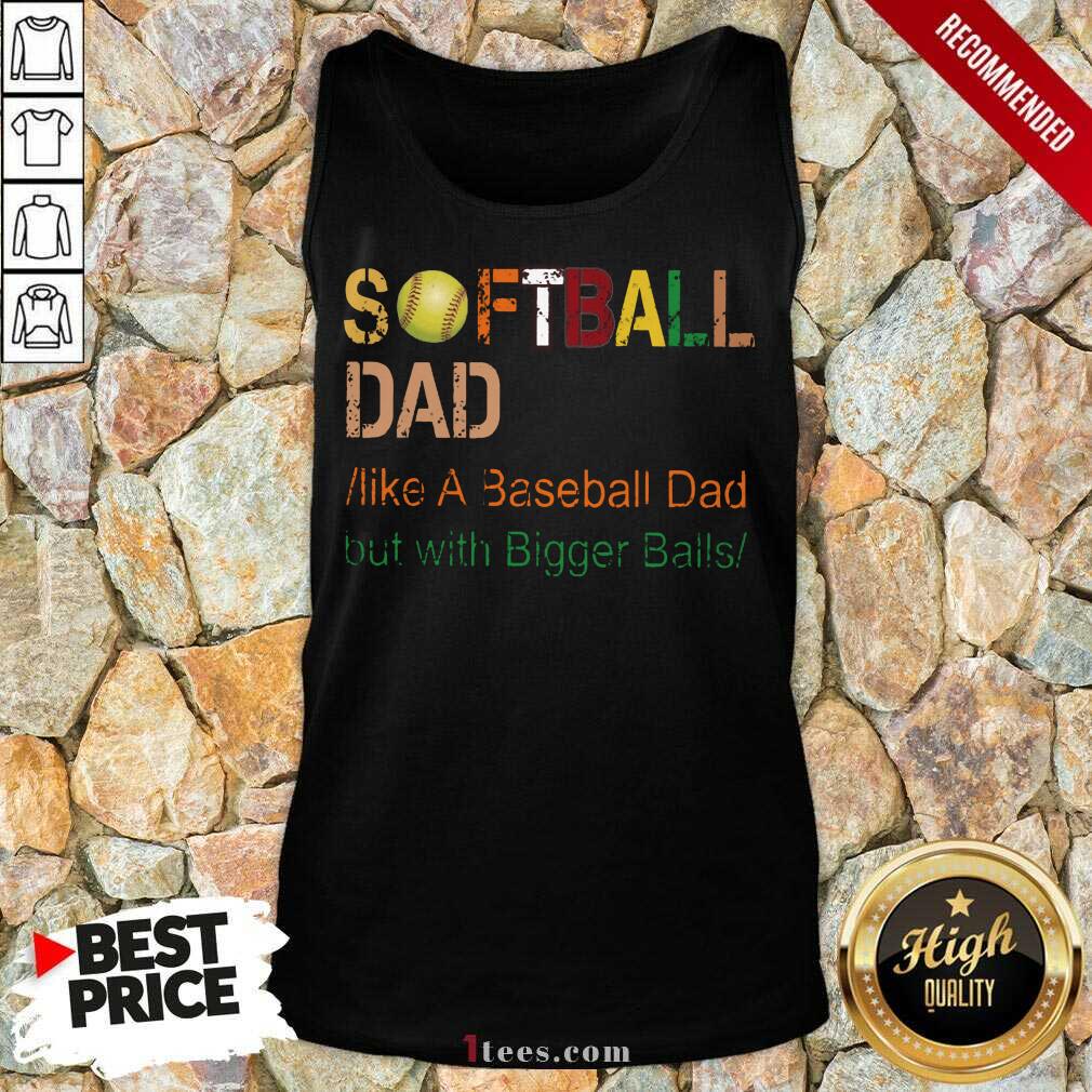 Softball Dad Like A Baseball Vintage Shirt