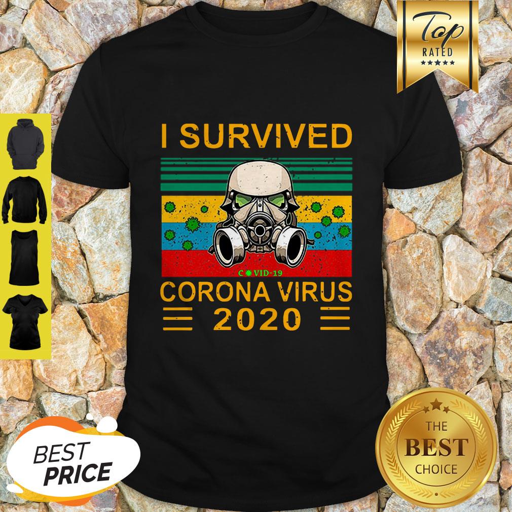 Stormtrooper I Survived Covid-19 Coronavirus 2020 Vintage Shirt