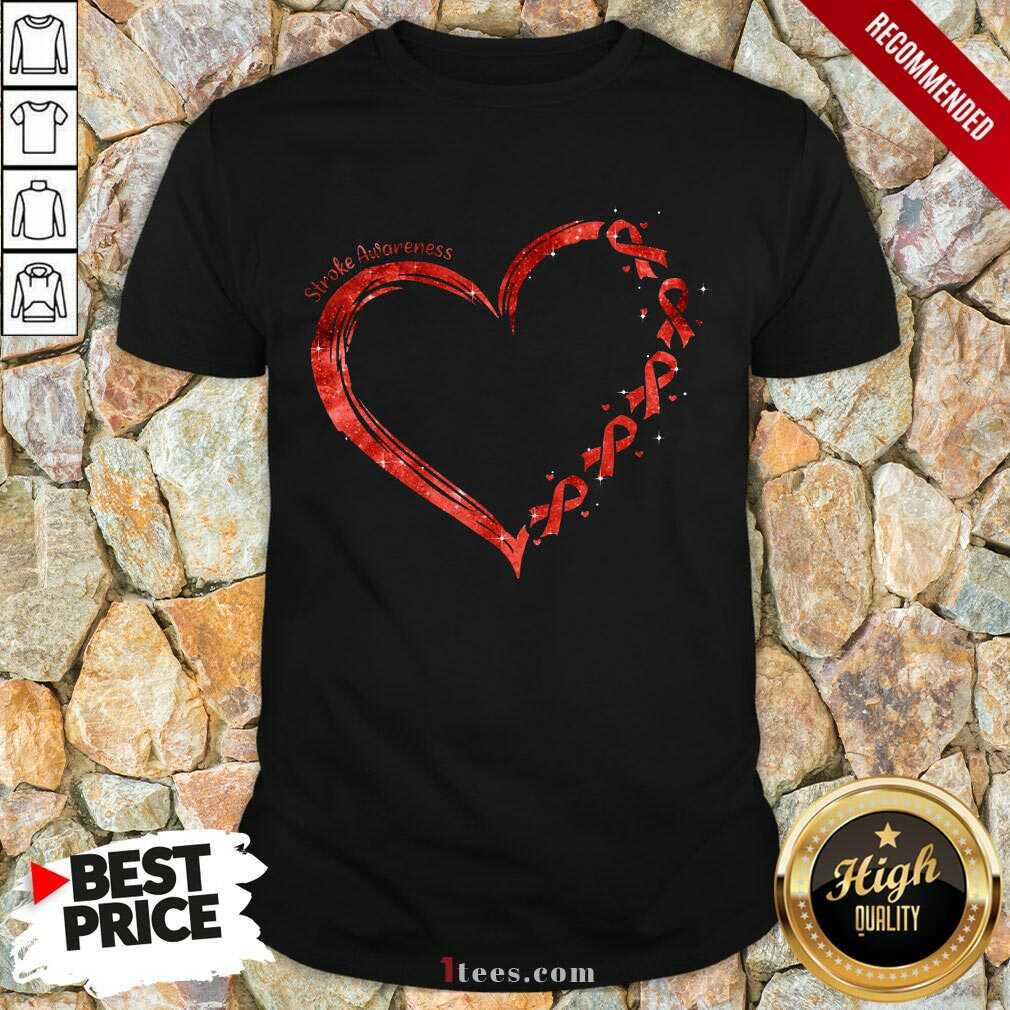 Stroke Awareness Heart Shirt