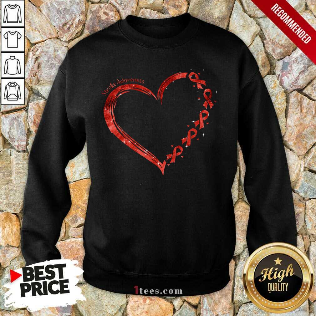 Stroke Awareness Heart Shirt