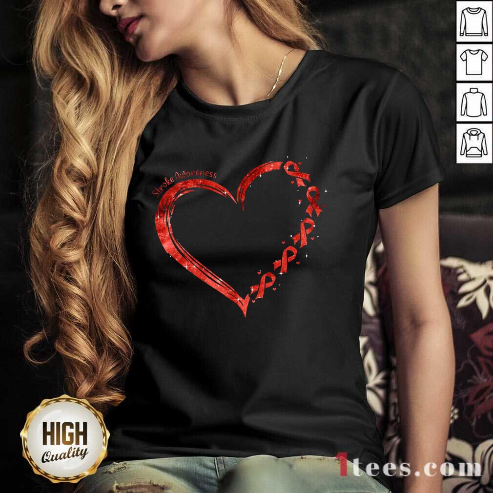 Stroke Awareness Heart Shirt