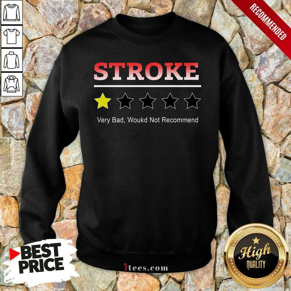 Stroke Rating Star Very Bad Would Not Recommend Shirt