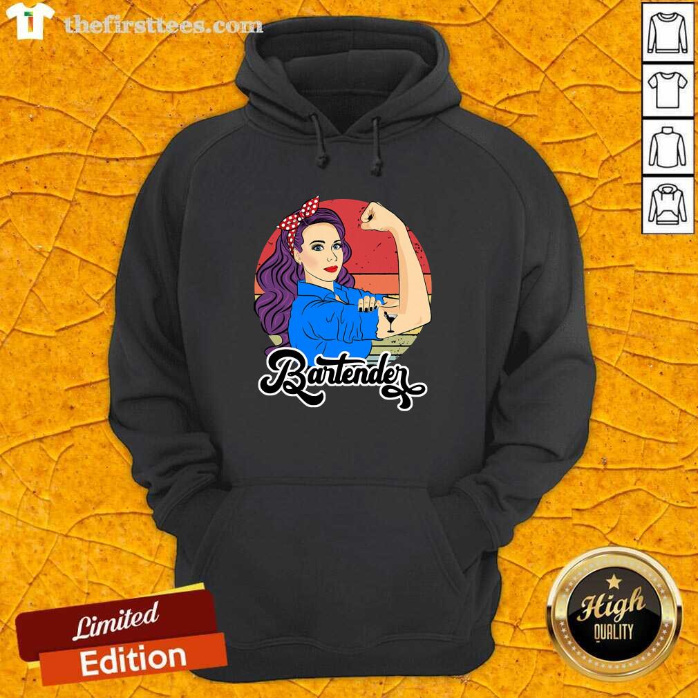 Strong Girl Bartender Vintage Shirt