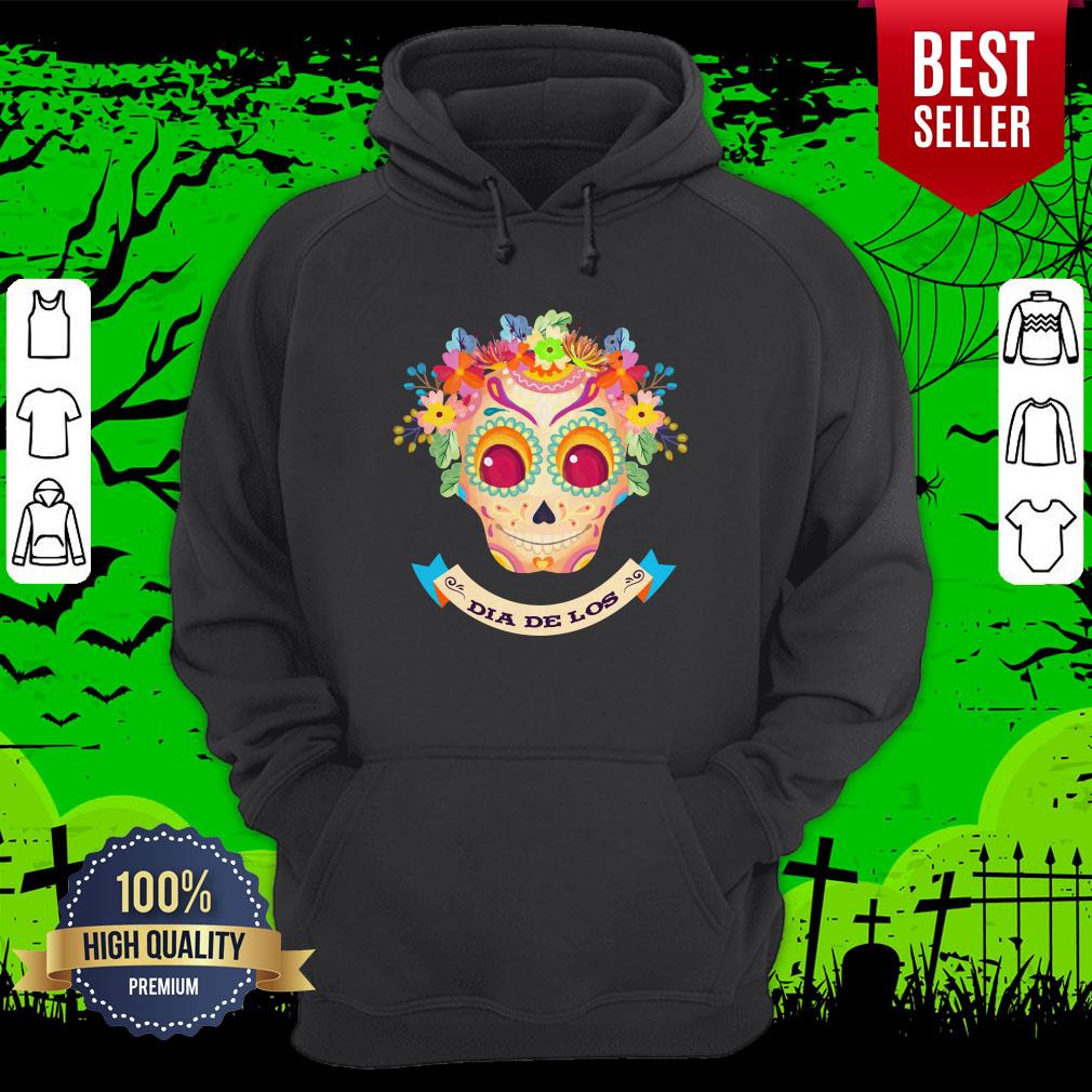 Sugar Skull Flower Dia De Los Muertos Shirt