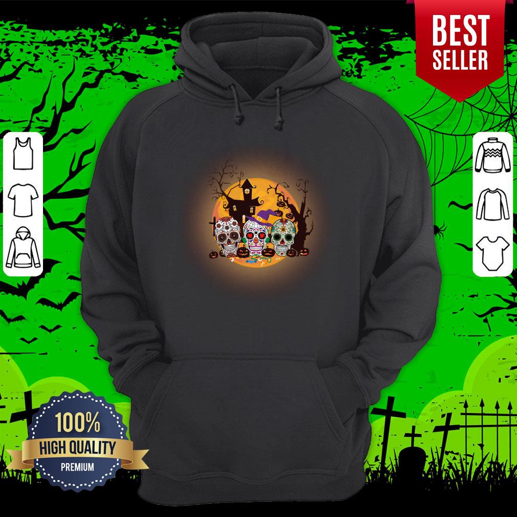 Sugar Skull Halloween Day Of The Dead Shirt