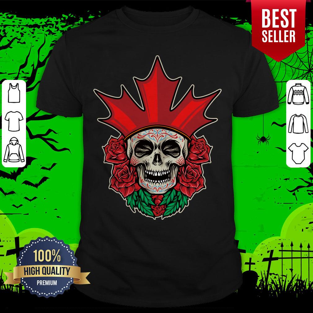 Sugar Skull Rose Dia De Muertos Day Of Dead Shirt
