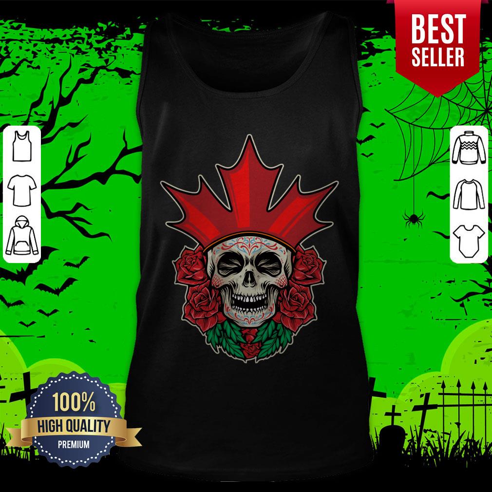 Sugar Skull Rose Dia De Muertos Day Of Dead Shirt