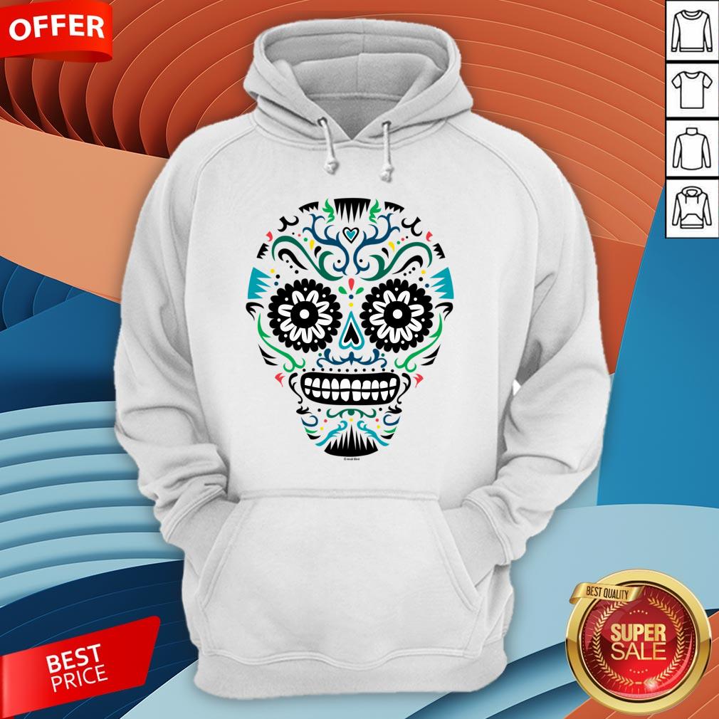 Sugar Skull SF Multi Om White Day Dead Dia De Muertos Shirt