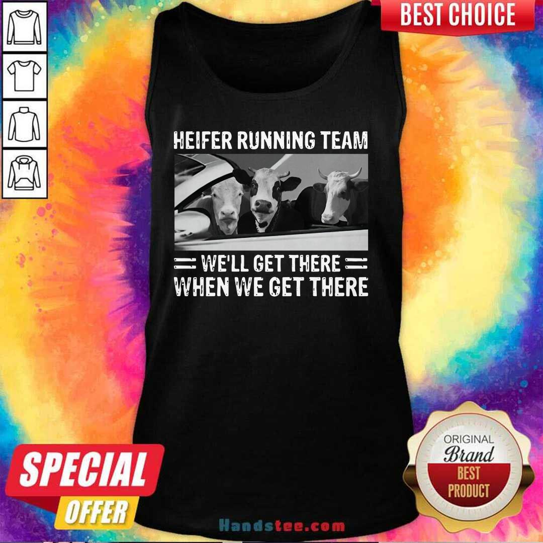 Surprised Heifer 1 Running Team Shirt