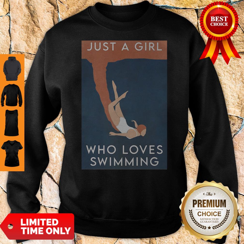 Official Just A Girl Who Loves Swimming Shirt