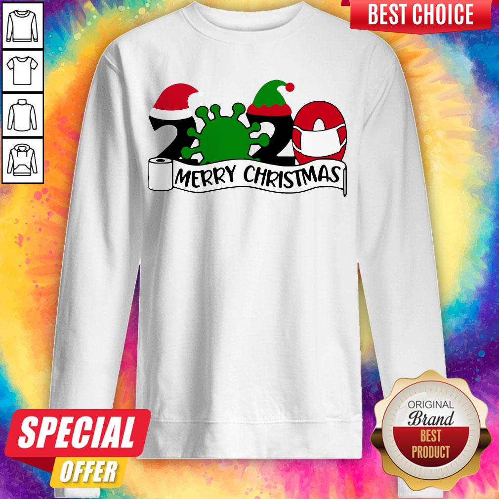 2020 Mask Quarantine Toilet Paper Merry Christmas Shirt