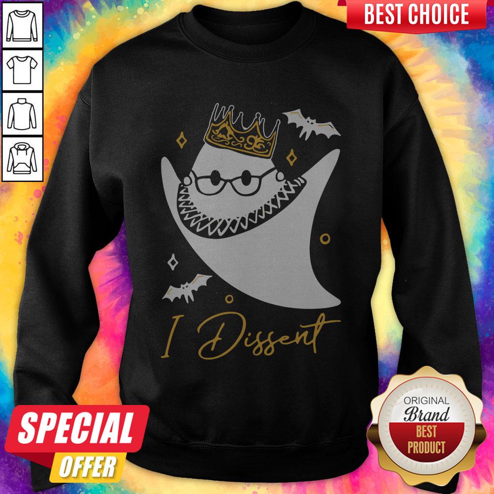 Funny RBG Ghost I Dissent Halloween Shirt