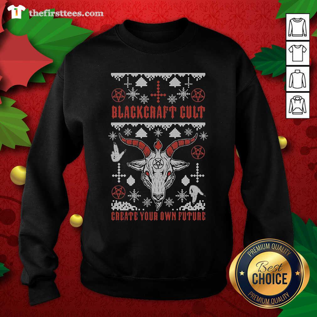 Funny Blackcraft Cult Satan’s Little Helper Ugly Christmas Shirt