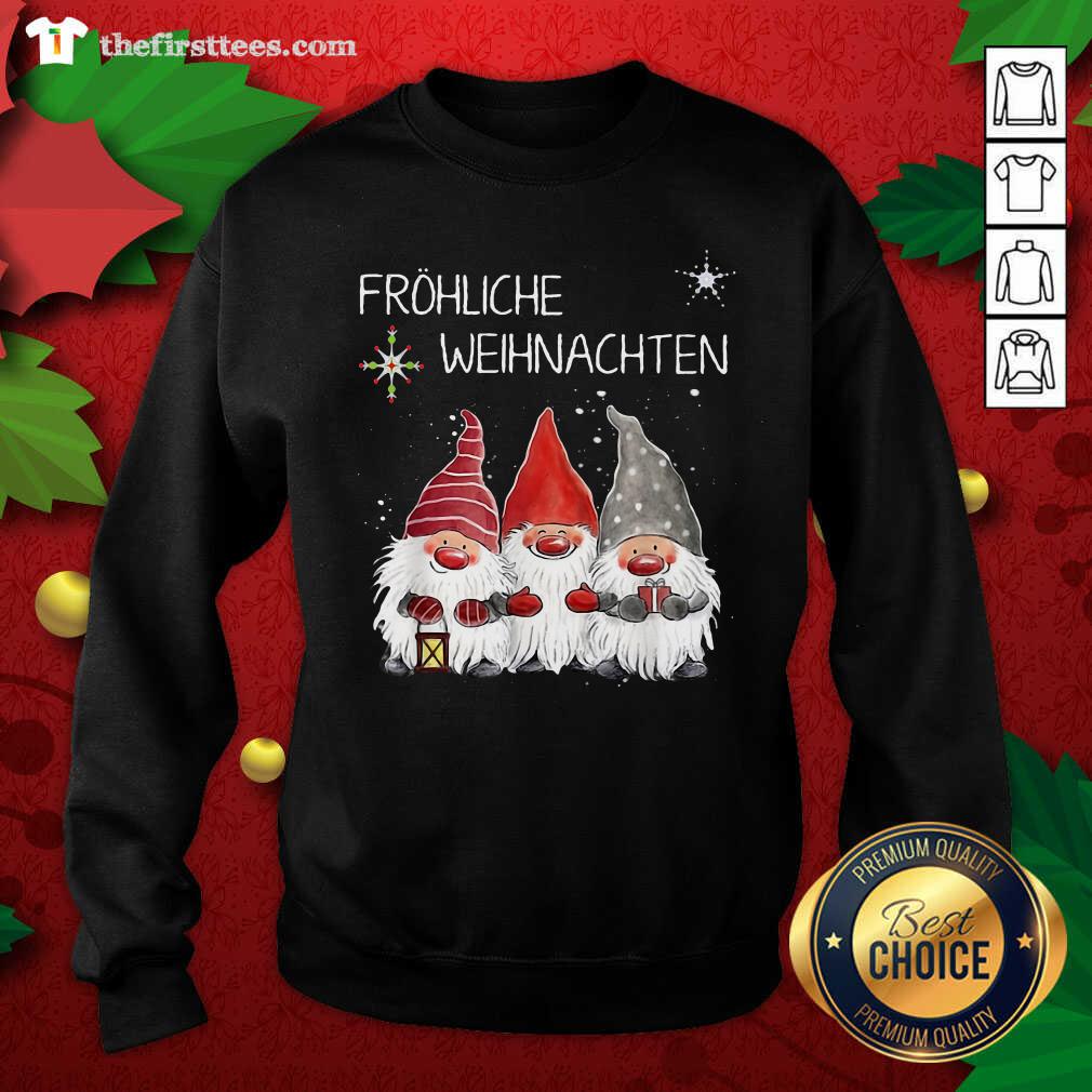 Lovely Gnomes Fröhliche Weihnachten Christmas Shirt