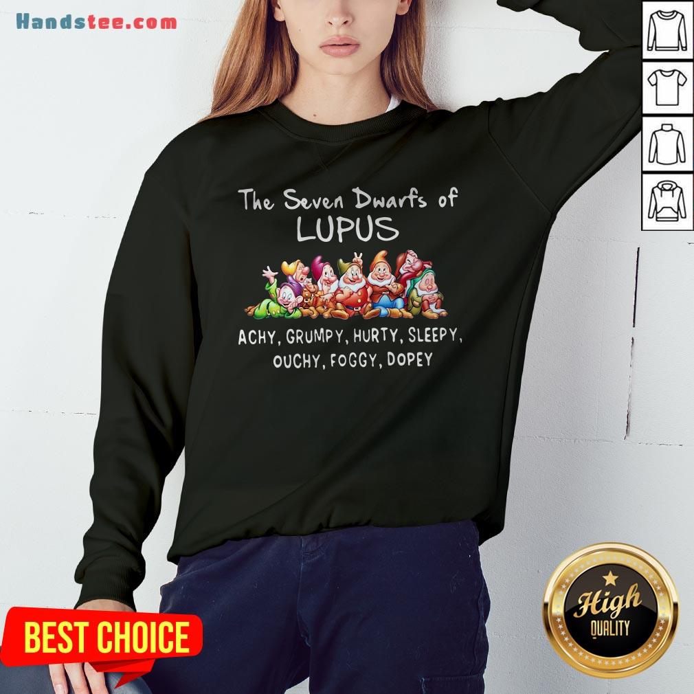 The Seven Dwarfs Of Lupus Achy Grumpy Hurty Sleepy Ouchy Foggy Dopey Shirt