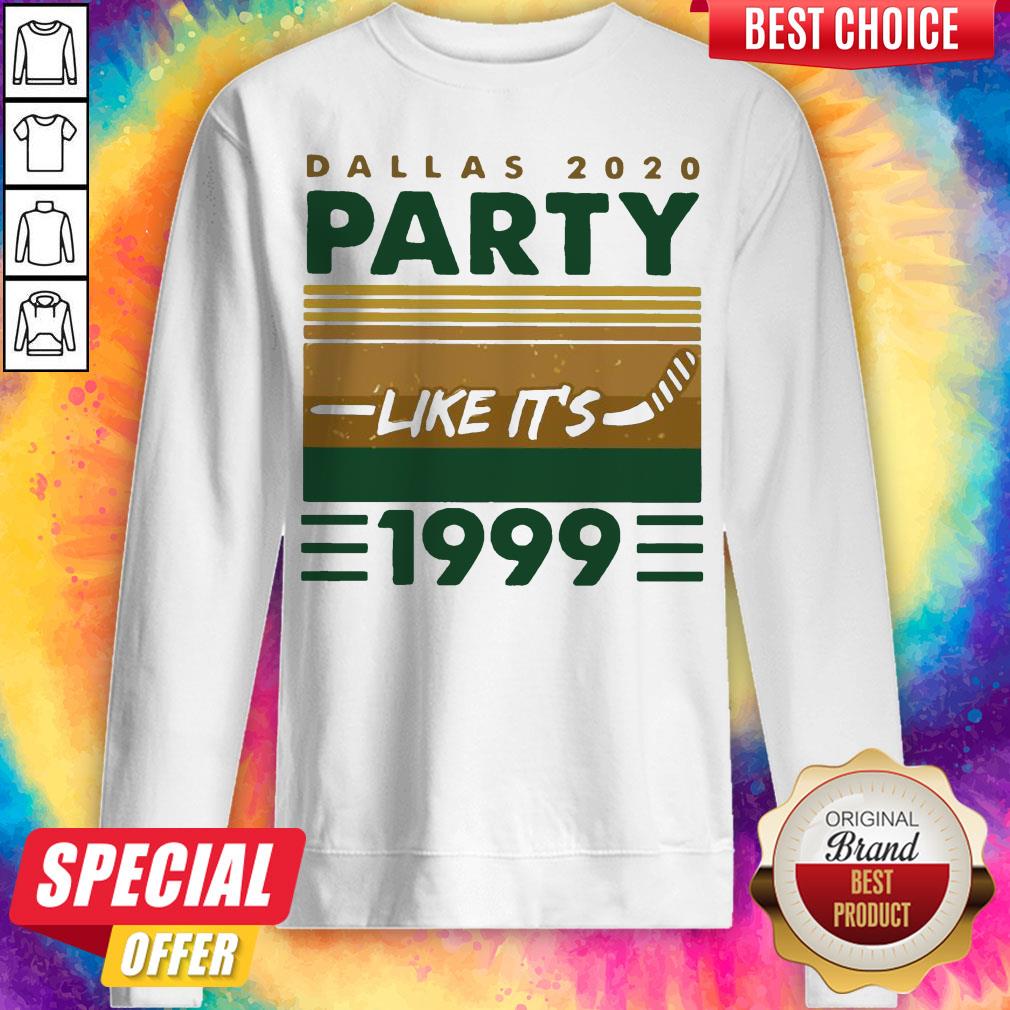 Hockey Dallas 2020 Party Like It's 1999 Vintage Retro Shirt