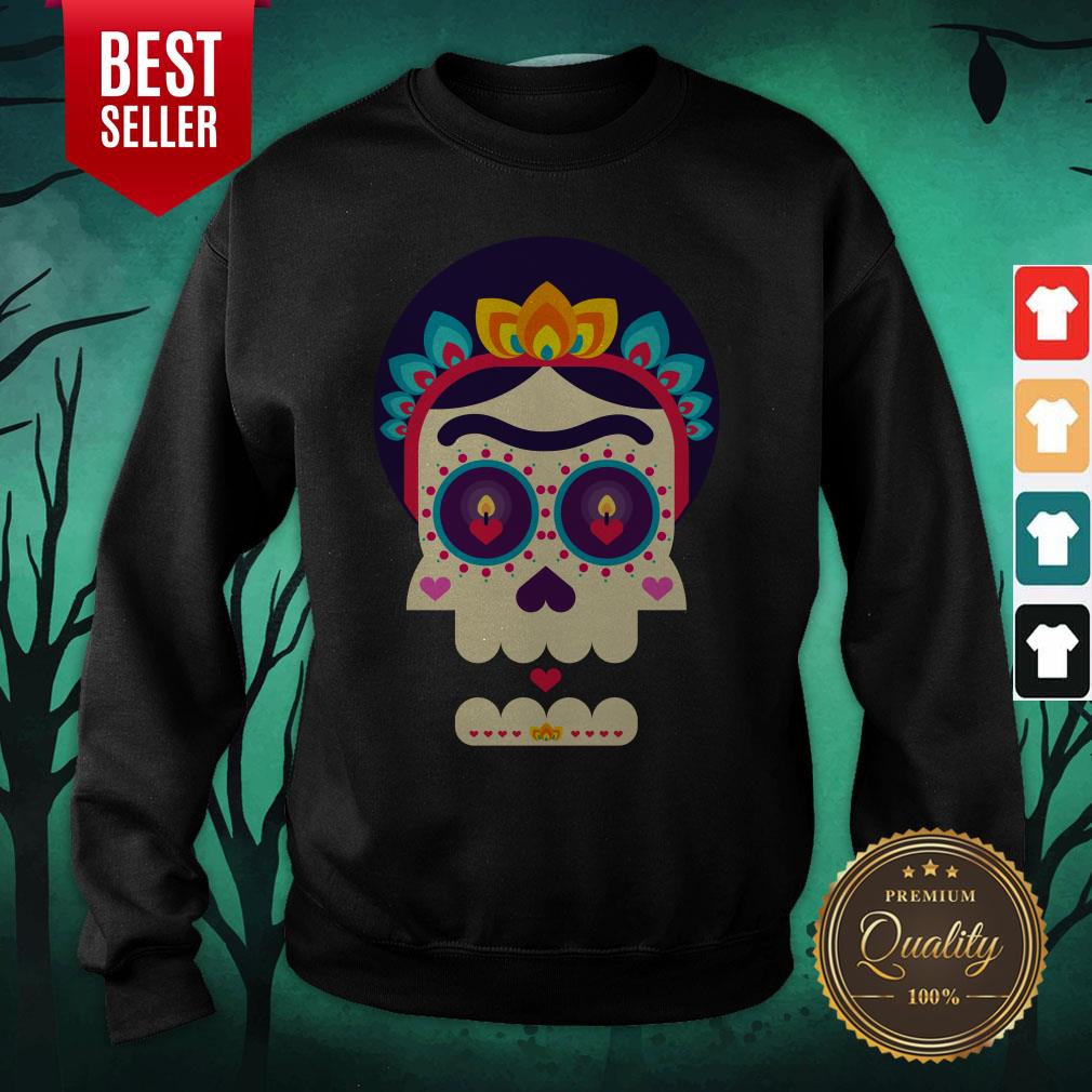 Sugar Skull Woman Day Of Dead Muertos Shirt