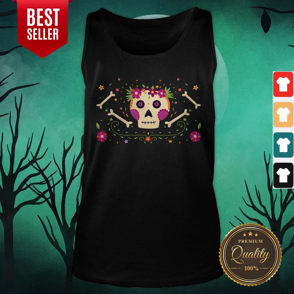 Sugar Skull Dia De Muertos Happy Mexico Holiday Shirt