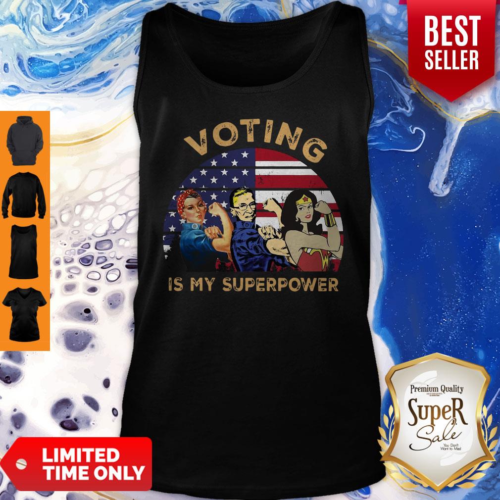 Official Voting Is My Superpower American Flag Shirt
