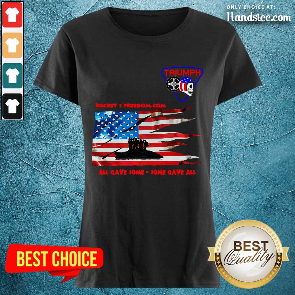 Terrific Rocket 3 Freedom American Flag Shirt