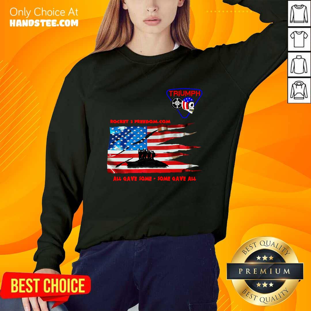 Terrific Rocket 3 Freedom American Flag Shirt