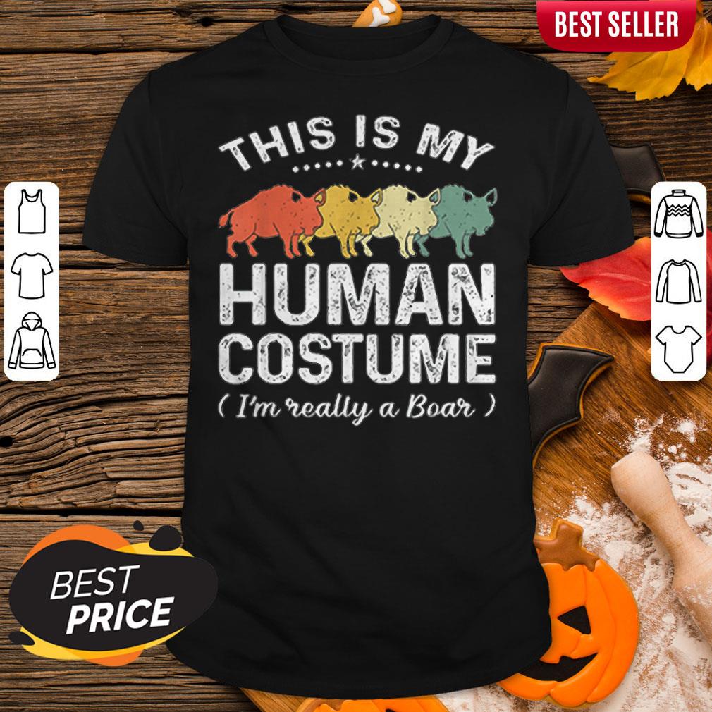 This Is My Human Costume I'm Really A Bear Halloween Shirt