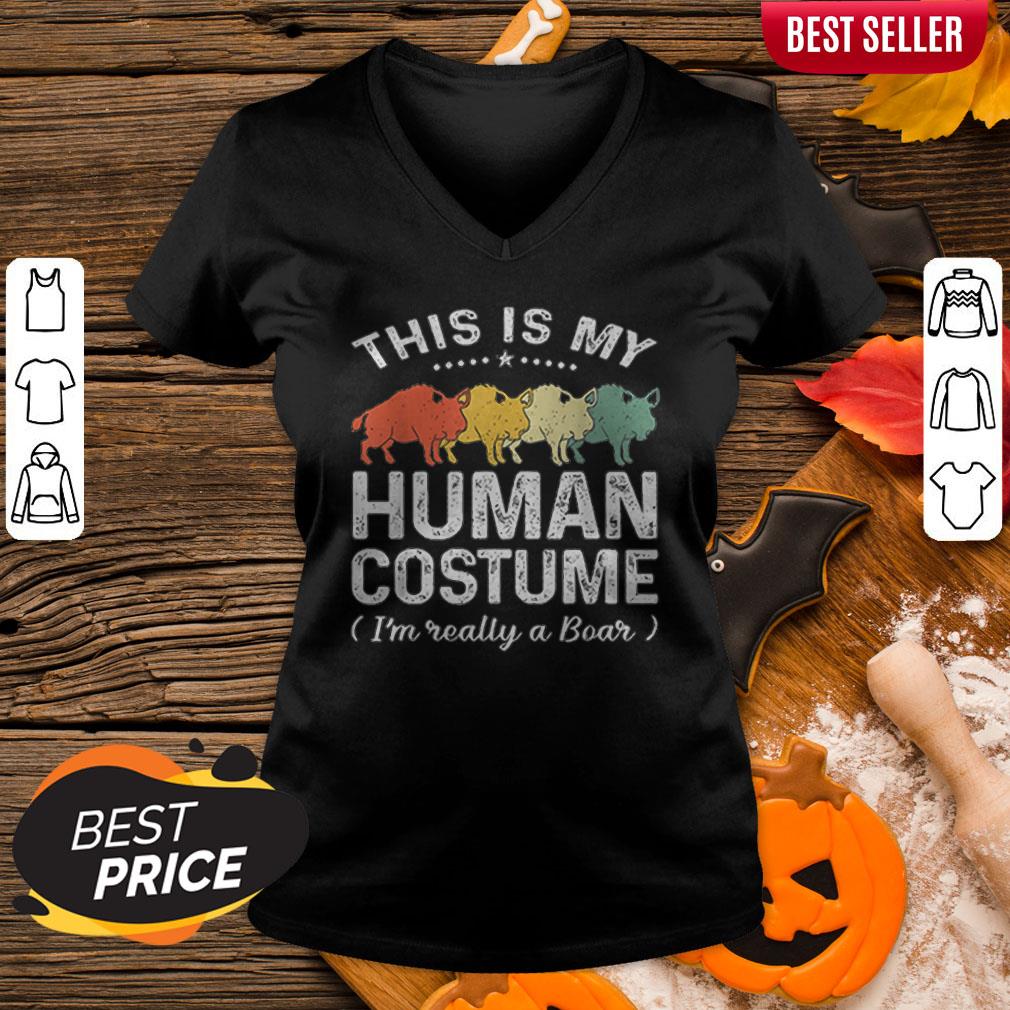 This Is My Human Costume I'm Really A Bear Halloween Shirt