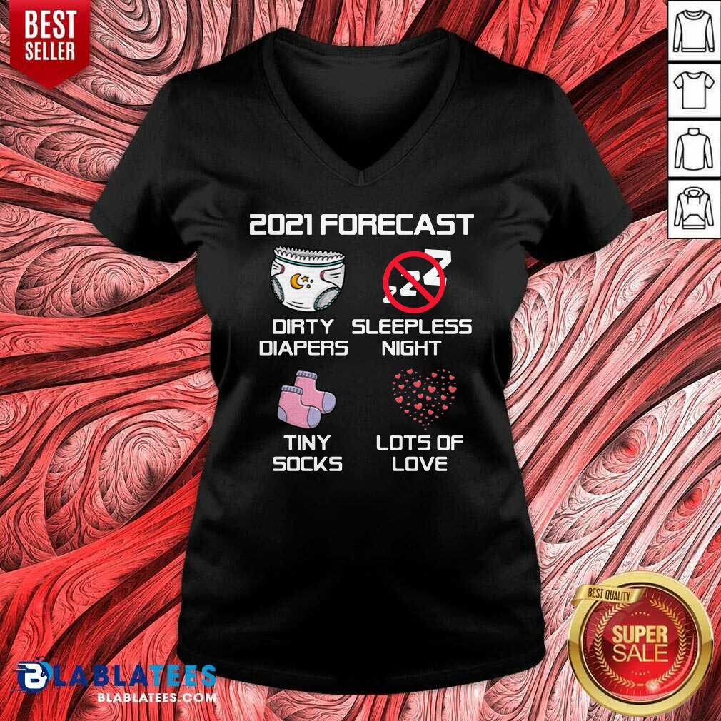 Top 2021 Forecast Baby Expecting Pregnancy Announcement Shirt