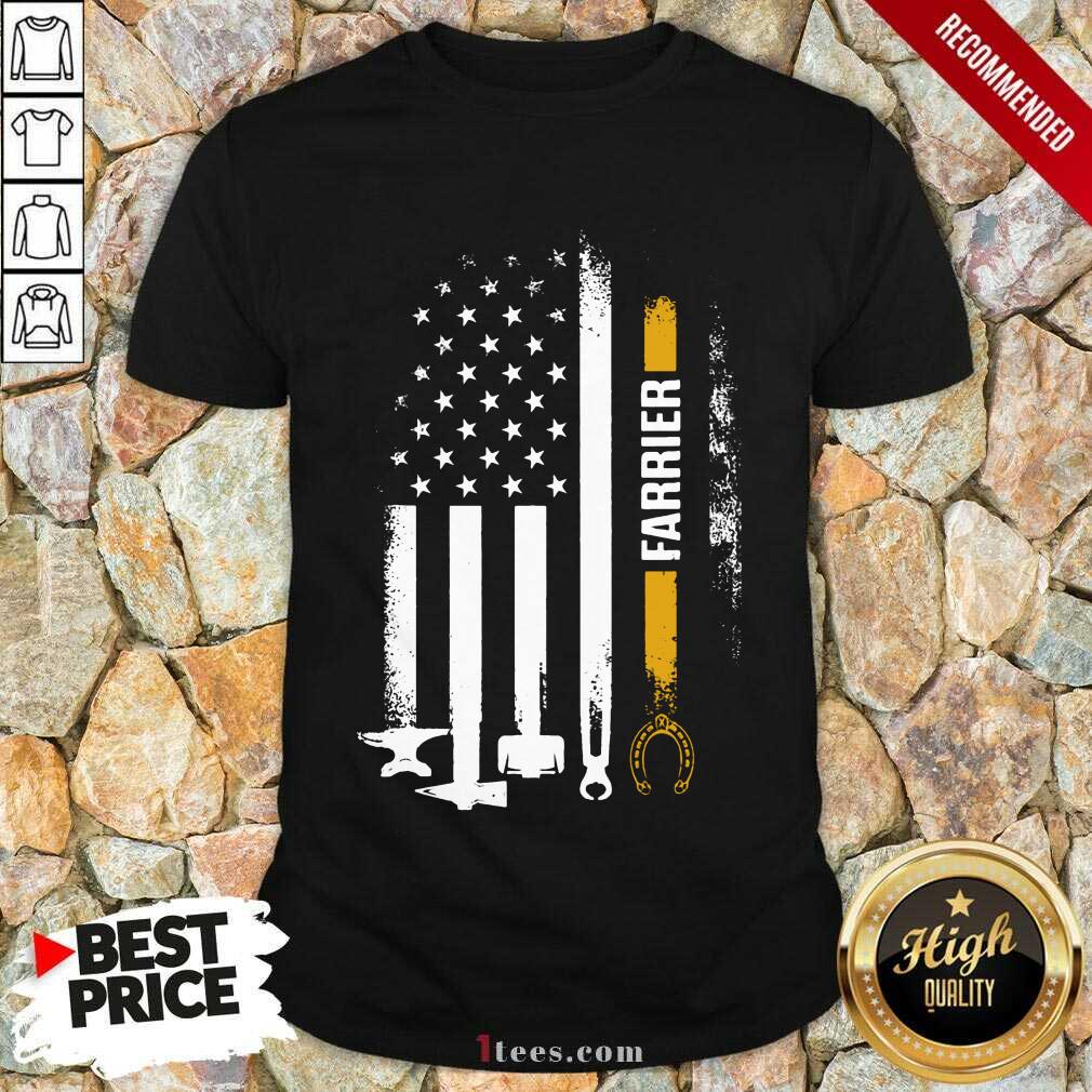 Top America Flag Farrier Shirt