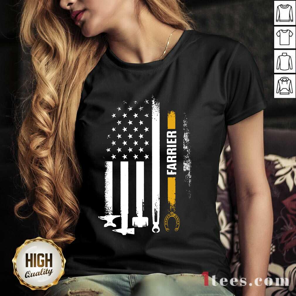 Top America Flag Farrier Shirt