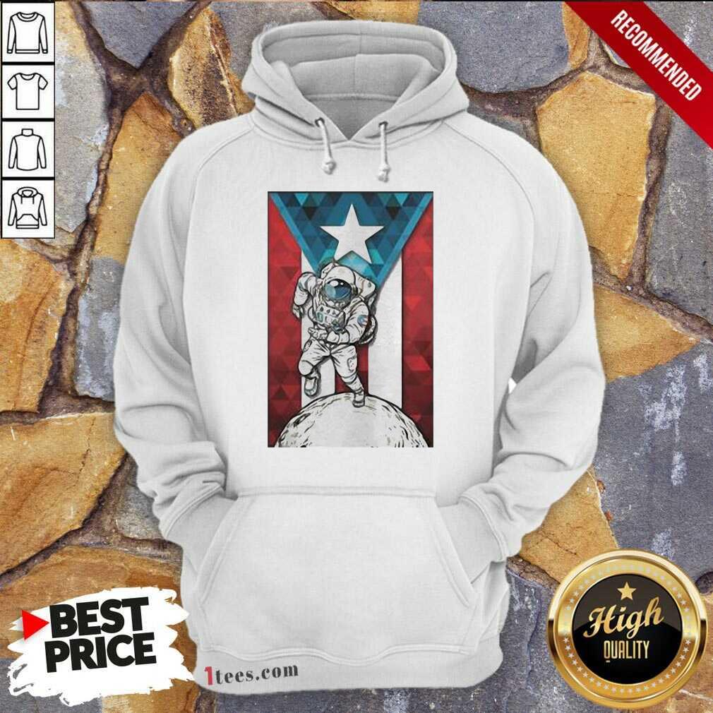 Top Astronaut Borincano Flag Shirt