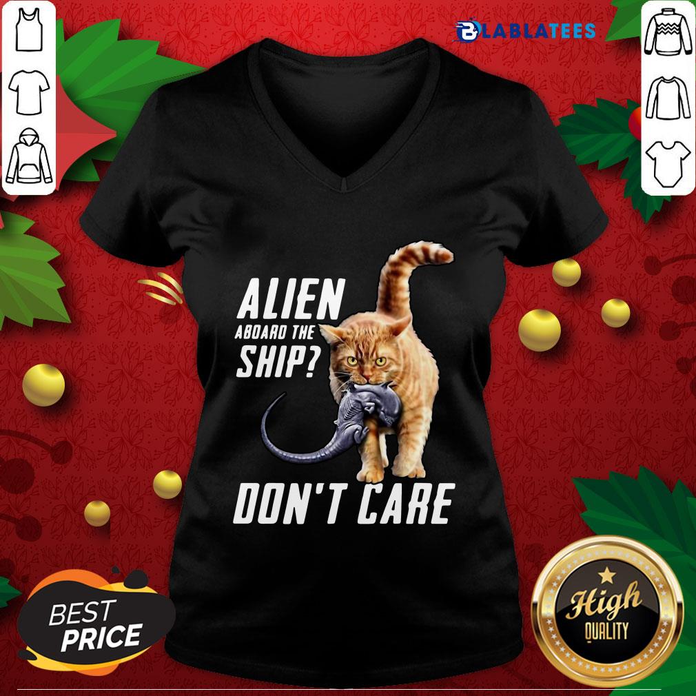 Top Cat Alien Aboard The Ship Don't Care Shirt