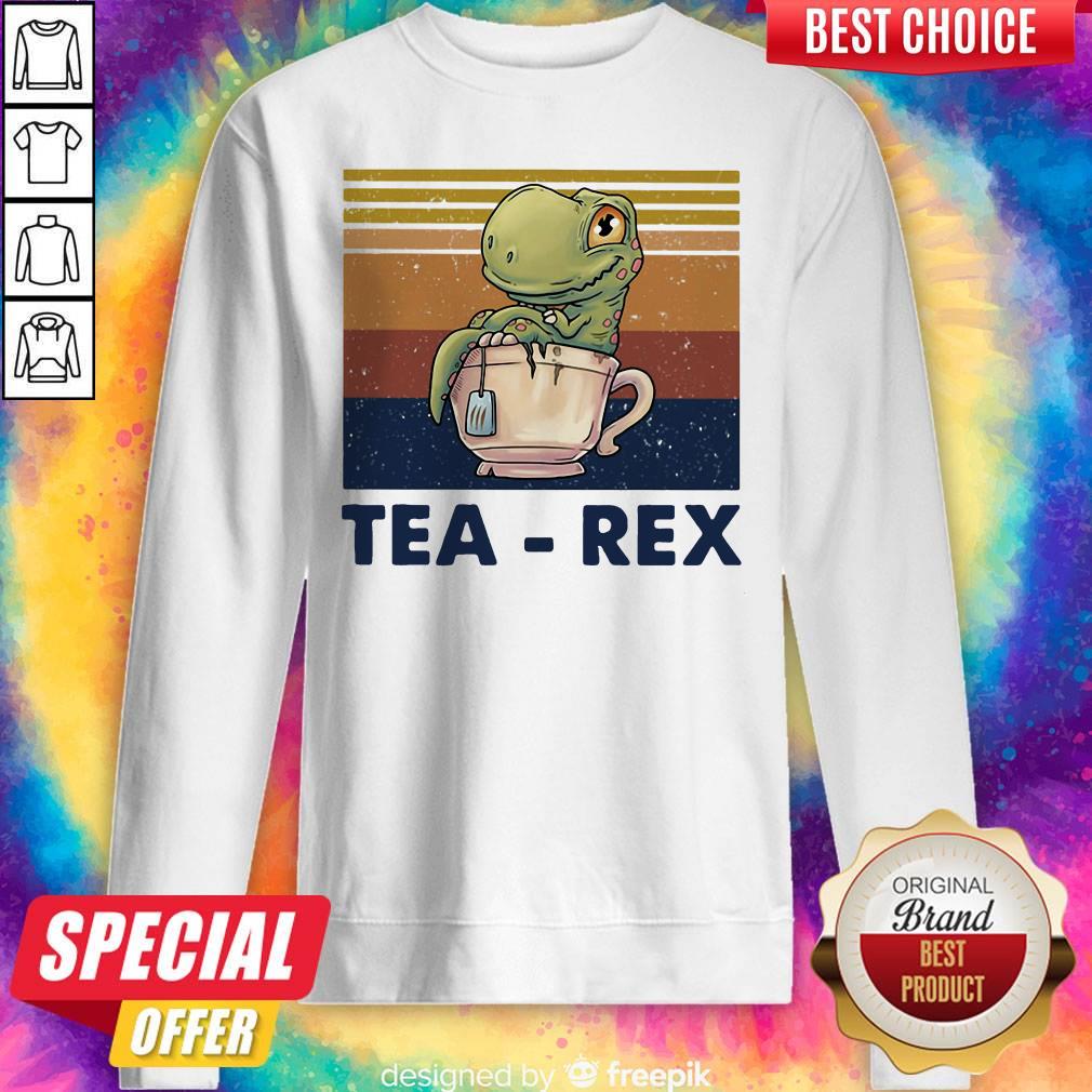 Top Dinosaurs Tea Rex Vintage Retro Shirt