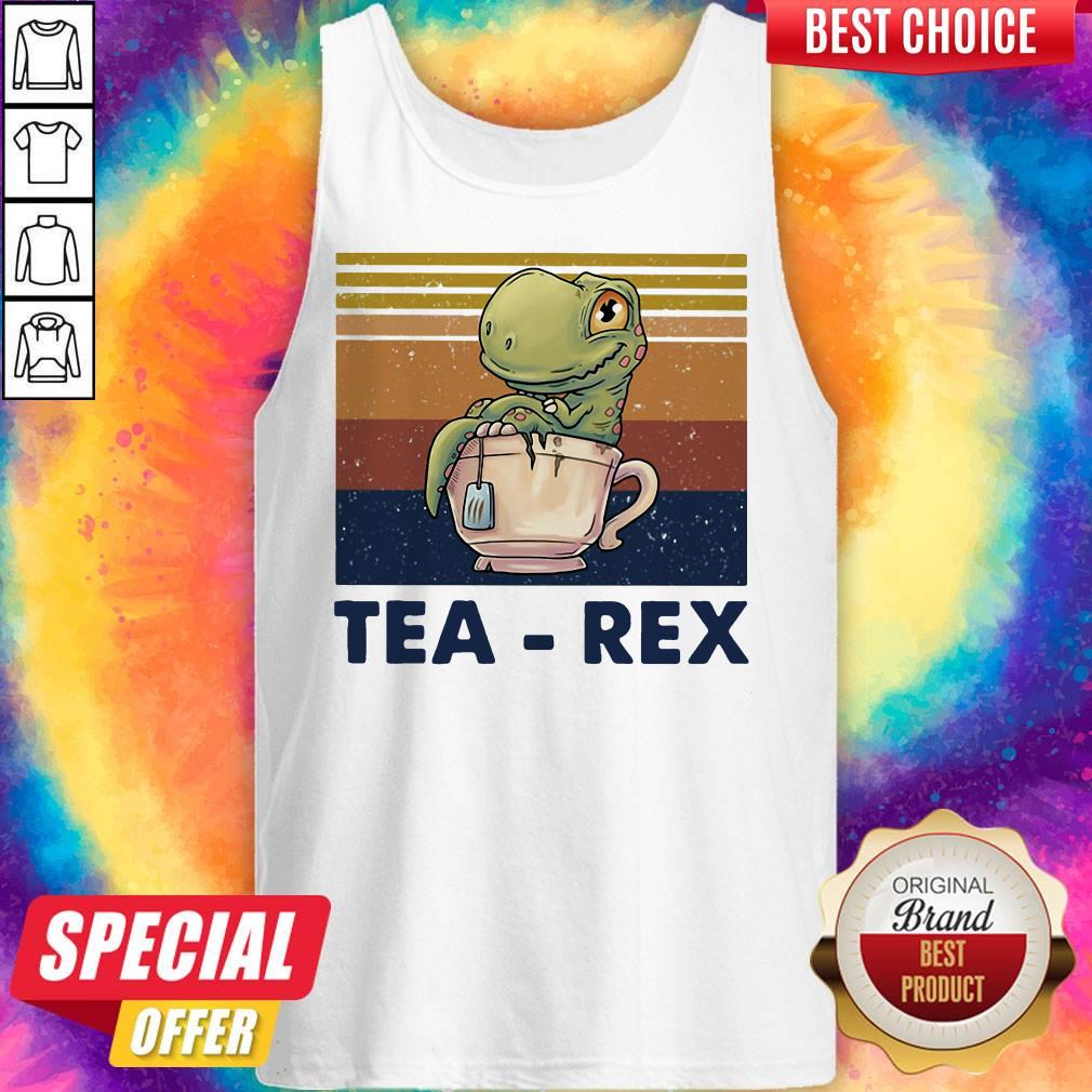 Top Dinosaurs Tea Rex Vintage Retro Shirt