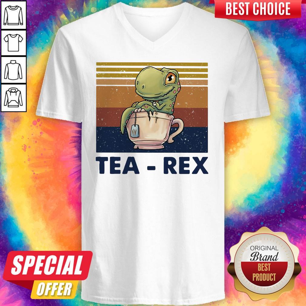 Top Dinosaurs Tea Rex Vintage Retro Shirt
