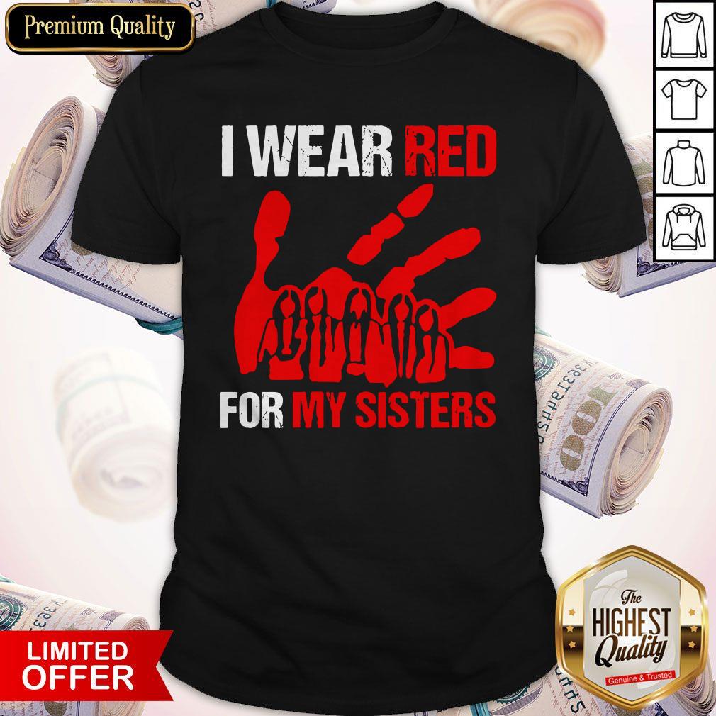 Top I Wear Red For My Sister Shirt