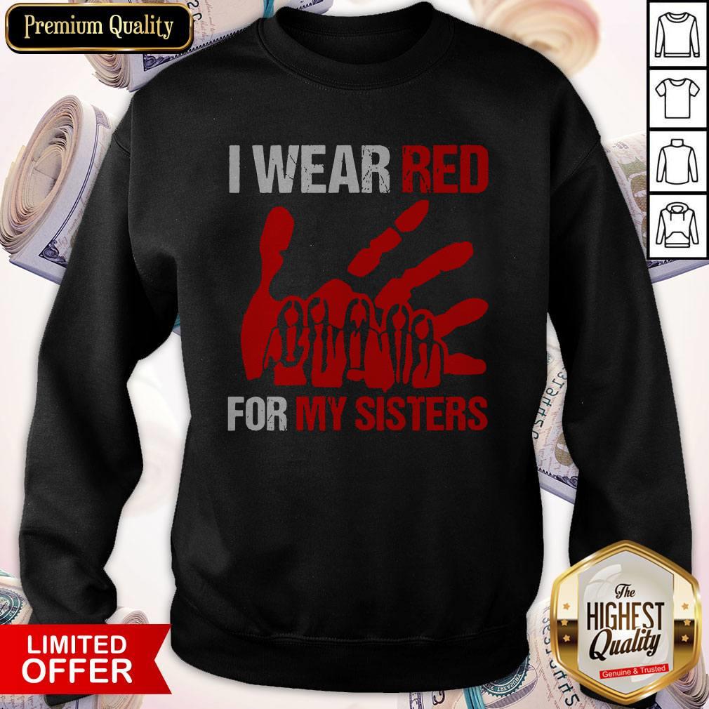 Top I Wear Red For My Sister Shirt