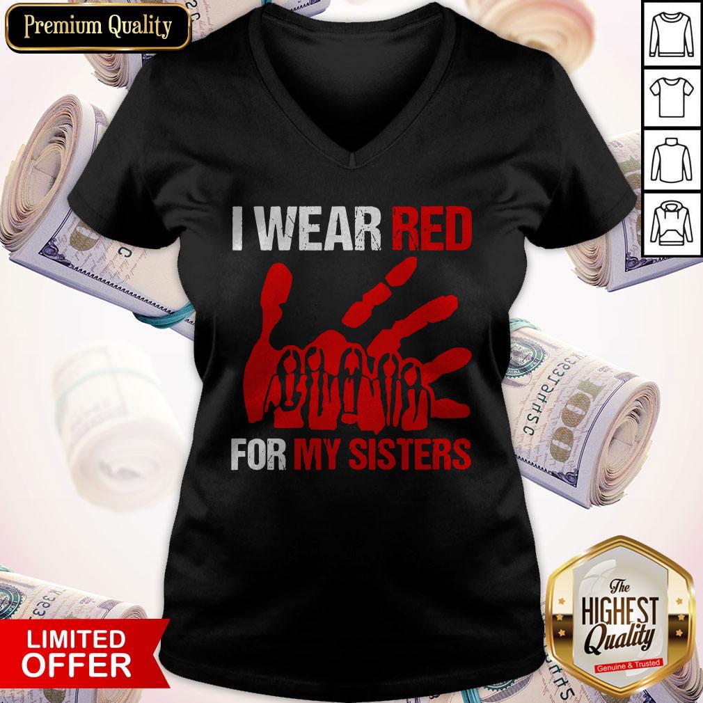 Top I Wear Red For My Sister Shirt