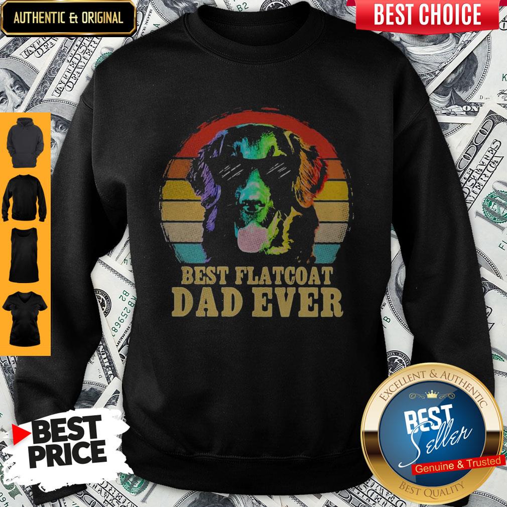 Top Labrador Retriever Best Flatcoat Dad Ever Vintage Shirt