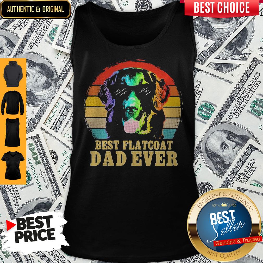Top Labrador Retriever Best Flatcoat Dad Ever Vintage Shirt