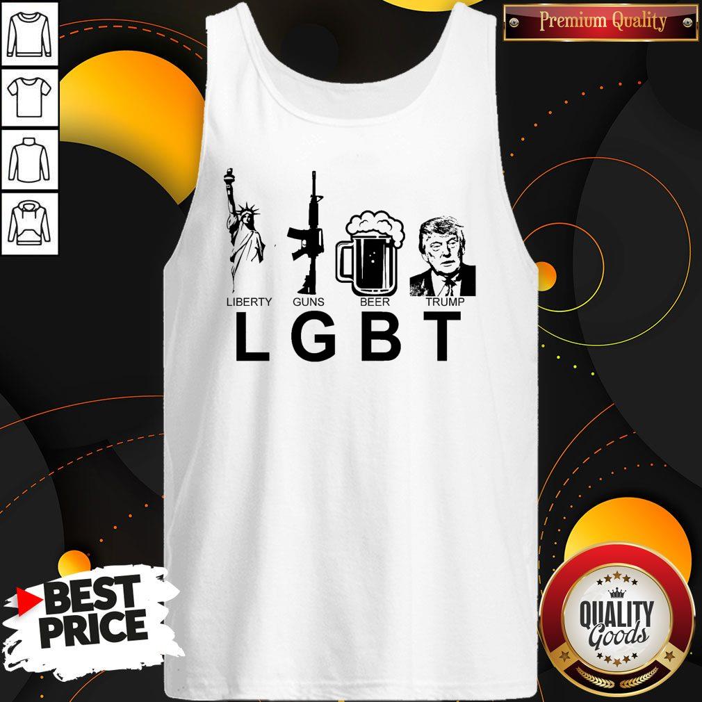 Top Liberty Guns Beer Trump Shirt