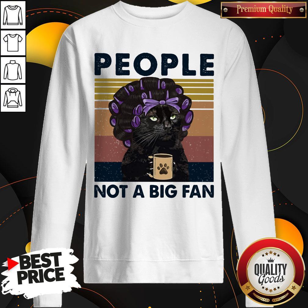 Top People Not A Big Fan Cat Vintage Retro Shirt