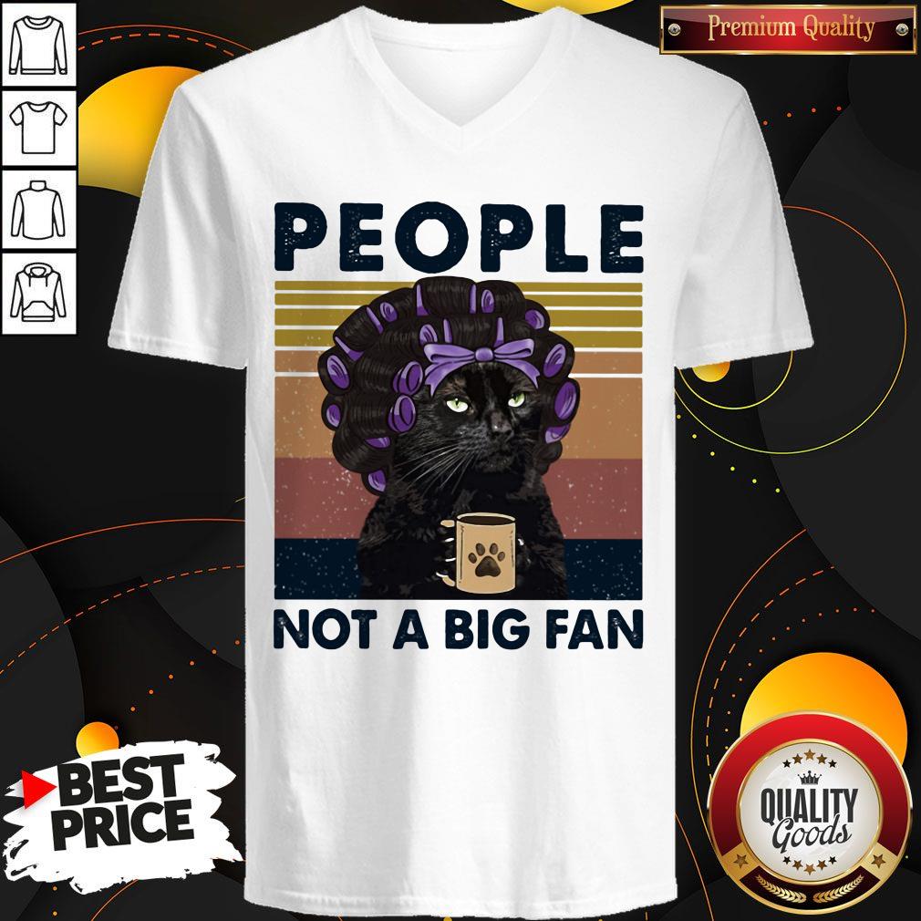 Top People Not A Big Fan Cat Vintage Retro Shirt