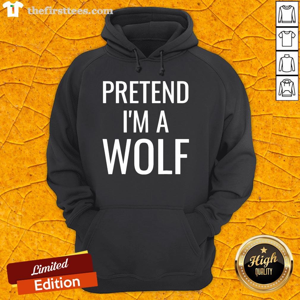 Top Pretend I’m A Wolf Costume Funny Halloween Party Kids T-Shirt