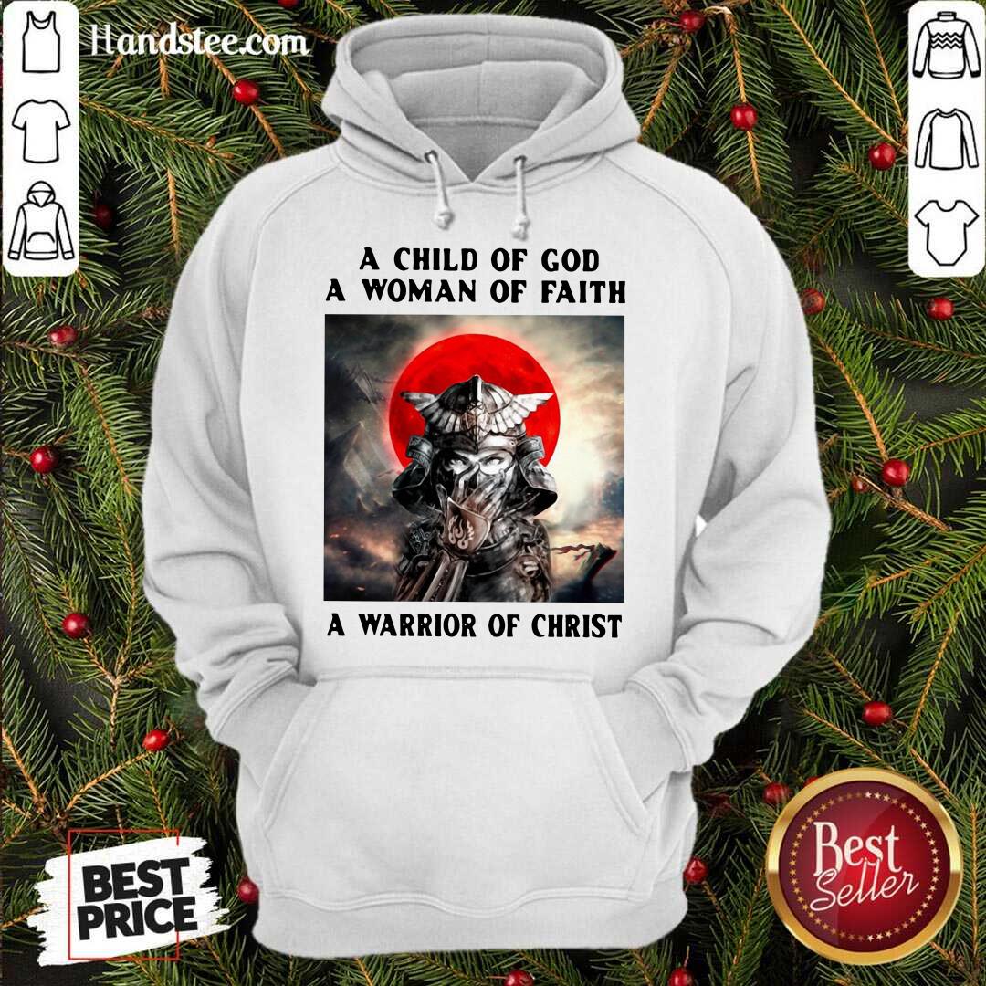 Top Samurai A Child Of God A Woman Of Faith A Warrior Of Christ Shirt