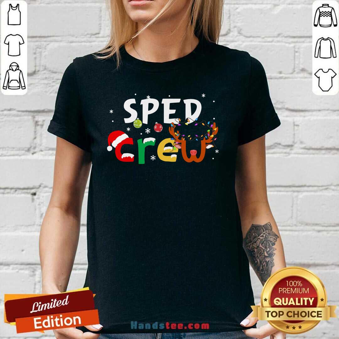 Top SPED Teacher Crew Christmas Shirt