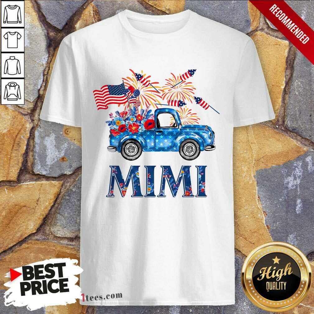Truck Mimi 4th Of July American Flag Shirt